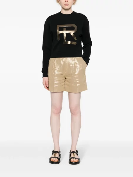 Siuvinėtas džemperis be gobtuvo Ralph Lauren Collection juoda