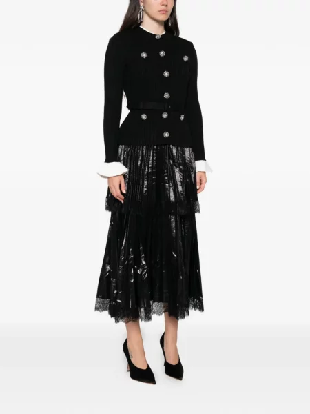 Rochie midi Self-portrait negru
