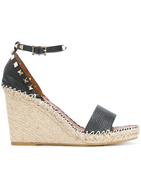 Espadrile Valentino Garavani cu pană negru