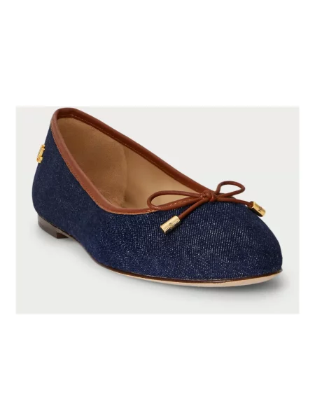 Baleriny LAUREN RALPH LAUREN niebieskie