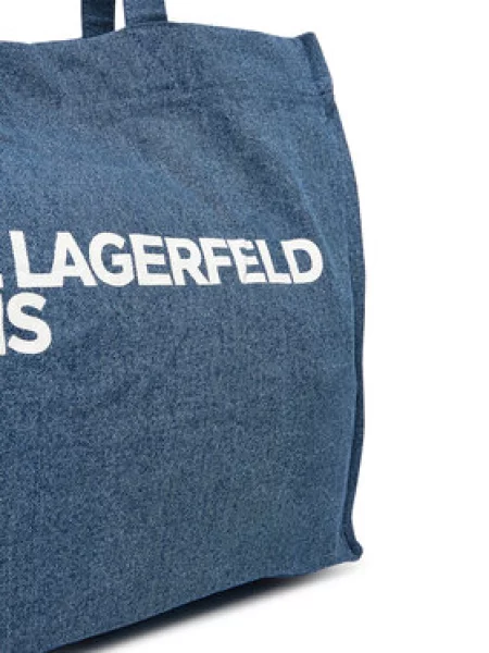 Kabelka Karl Lagerfeld Jeans modrá