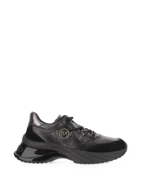 Sneakerși Pinko din piele negru
