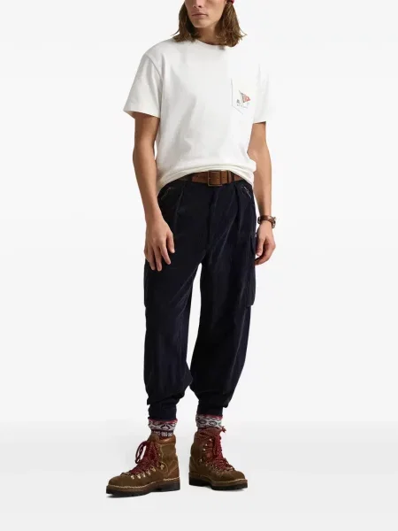 Raštuotas pledas marškinėliai Polo Ralph Lauren dvieiliai juoda