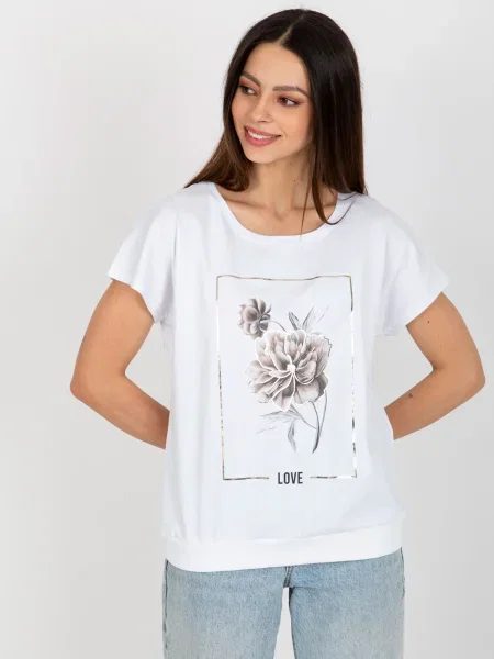 Bluză Fashionhunters alb
