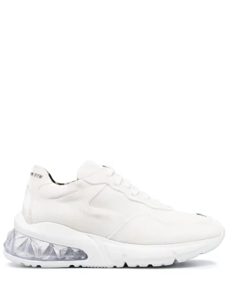 Кадифени маратонки Philipp Plein бяло