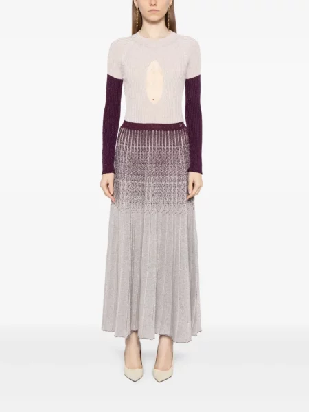 Rochie Saiid Kobeisy tricotate de costum violet