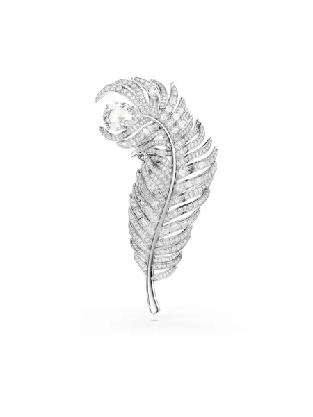 Swarovski broszki metalowe VIENNA szara