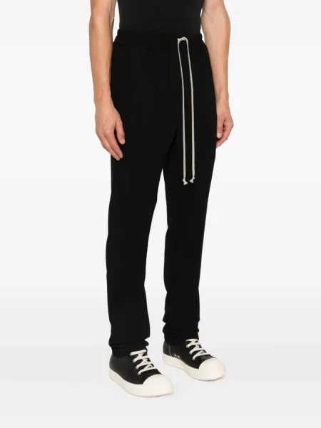 Pantaloni Rick Owens de lână alergare negru