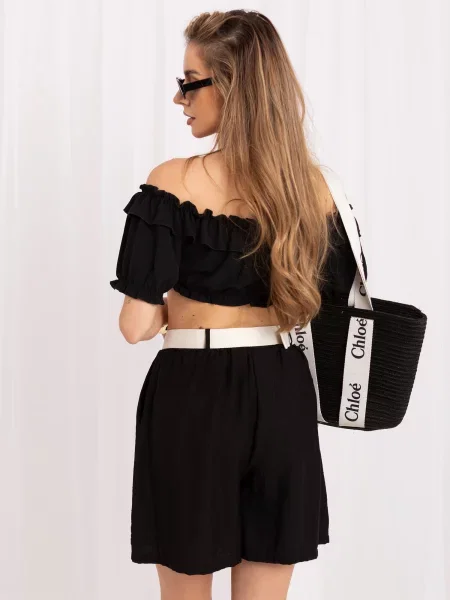 Pantaloni scurți Rue Paris negru