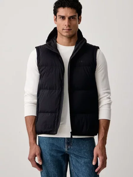 BOSS Green vestă de puf pentru bărbați OW_Riplite Vest HD verde