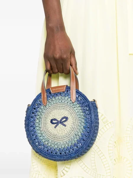 Mali torbica Anya Hindmarch s mašnom plava