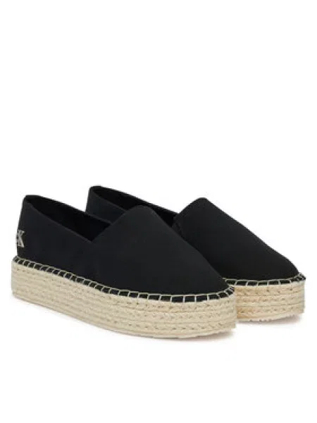 Calvin Klein Jeans Espadrilky Flatform Esdparille Mg/Hdw černá
