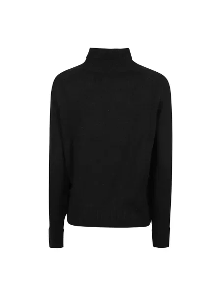 Sweter z golfem Victoria Beckham wełniany do golfa czarny