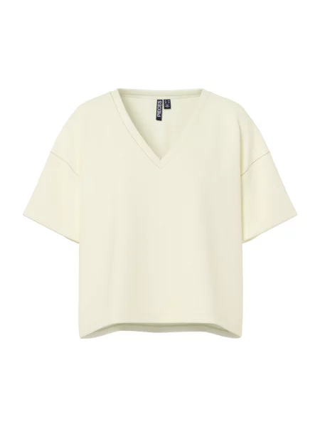 PIECES Tricou PCCHILLI murdar alb