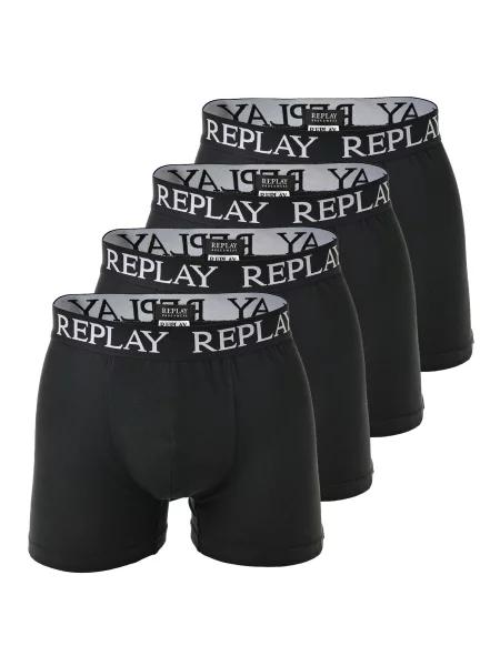 REPLAY Boxerky černá bílá