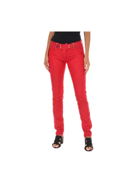 Długie spodnie Met czerwone