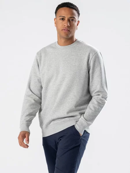 TEESHOPPEN Pulover Sweatshirt Crewneck gri