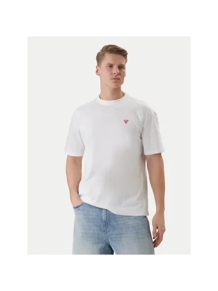 Guess Majica Regular Fit bela