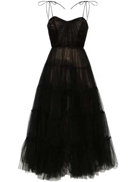 Rochie maxi Ana Radu din tul de costum negru