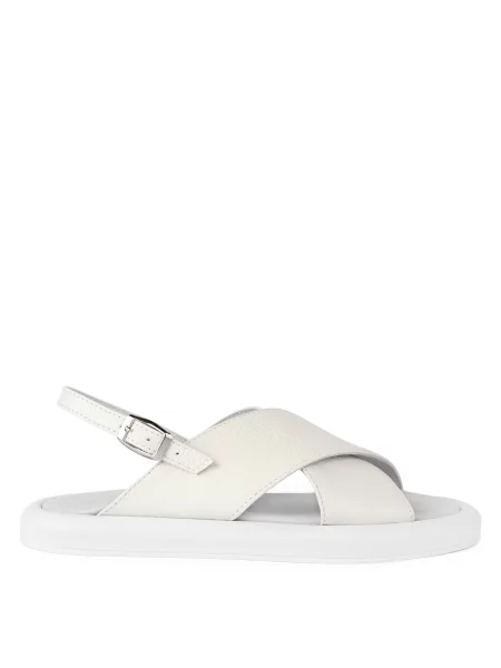 Кожаные босоножки Oldcom белые