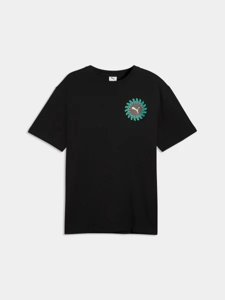 Футболка PUMA Sunset Drive Relaxed Tee комбінований верх чорний