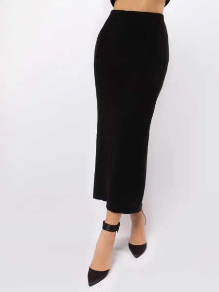 Спідниця максі Sewel вовна/акрил чорний