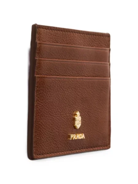Δερμάτινος πορτοφόλι Prada καφέ