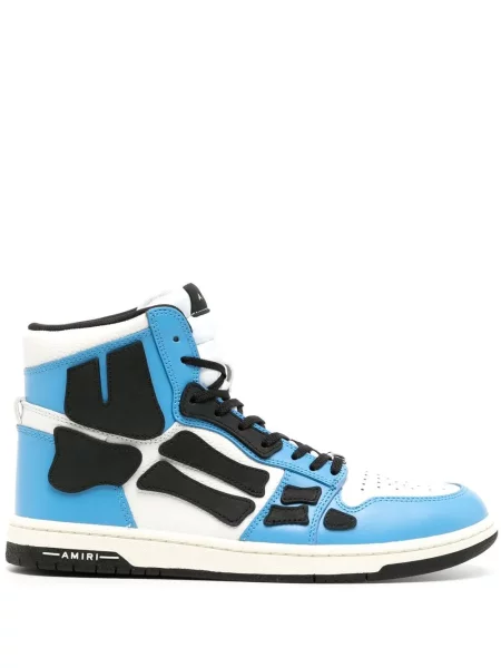Sneakerși Amiri din piele albastru