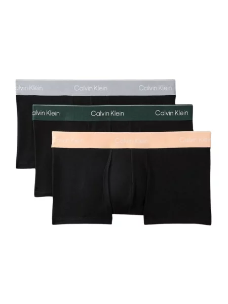 Obcisłe bokserki o kroju slim fit z mieszanka bawełny w zestaw 3 szt. Calvin Klein Underwear czarny