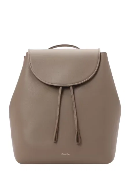 Calvin Klein Rucsac Foil Logo Large Flap Backpack Maro bej