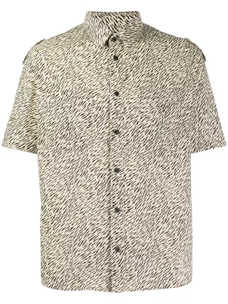 Košile Saint Laurent s potiskem se zebřím vzorem