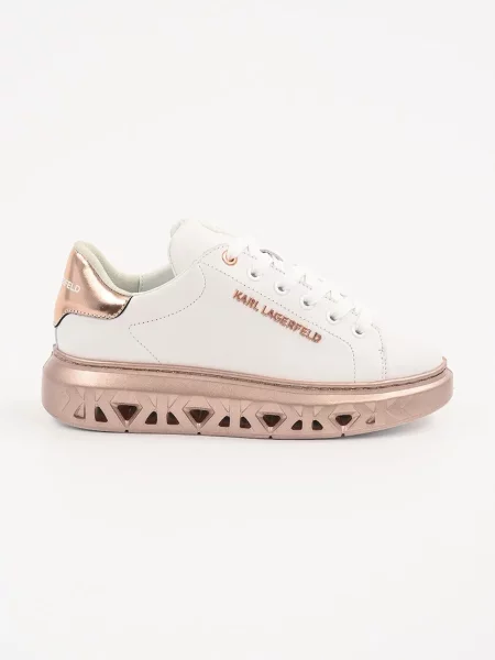 Sneakersy Karl Lagerfeld skórzane białe