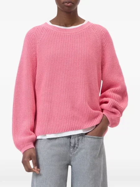 Pulover Closed cu decolteu rotund lung roz
