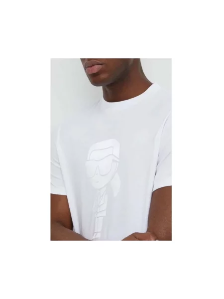 Koszulka Karl Lagerfeld z logo biała