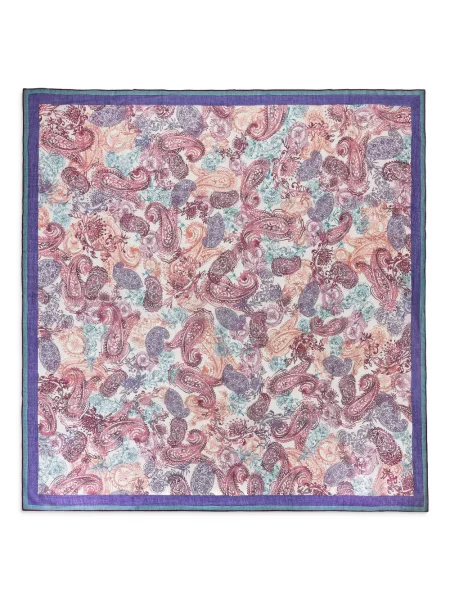 Cămașă Loro Piana cu imagine cu model paisley albastru