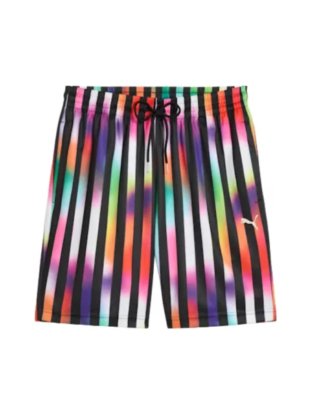 PUMA Stroje kąpielowe Mężczyzna Wielobarwność S Kolorowe Szorty Sportowe Konfederacji czarny