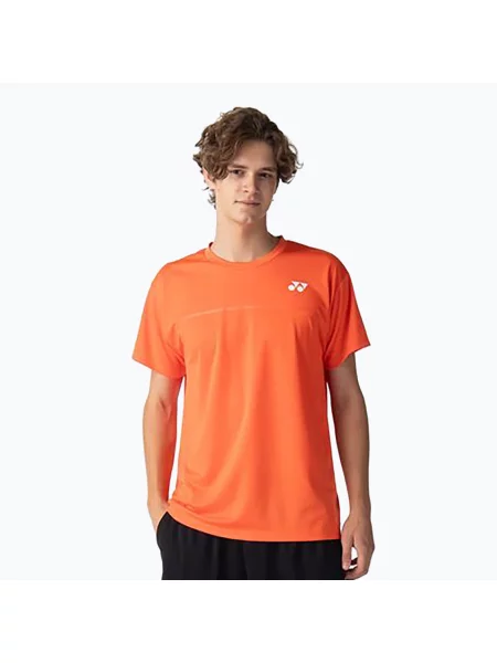 Футболка тенісна YONEX Crew Neck cyber orange помаранчева
