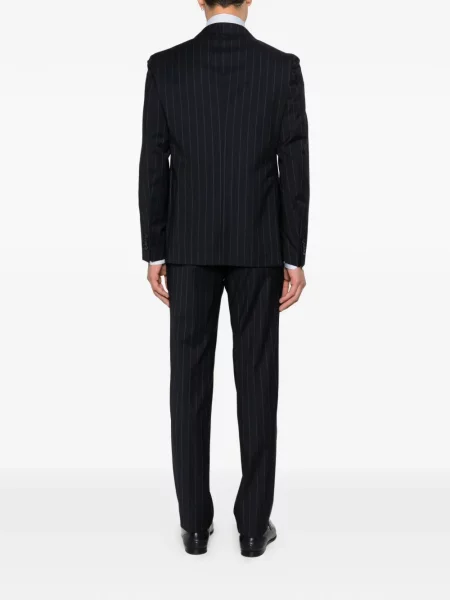Oblekový proužkovaný oblek Tagliatore modrý