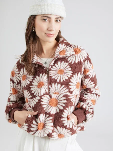 Pulover Billabong iz flisa rjava