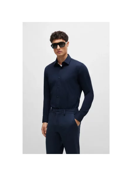 Koszula Boss casual niebieska