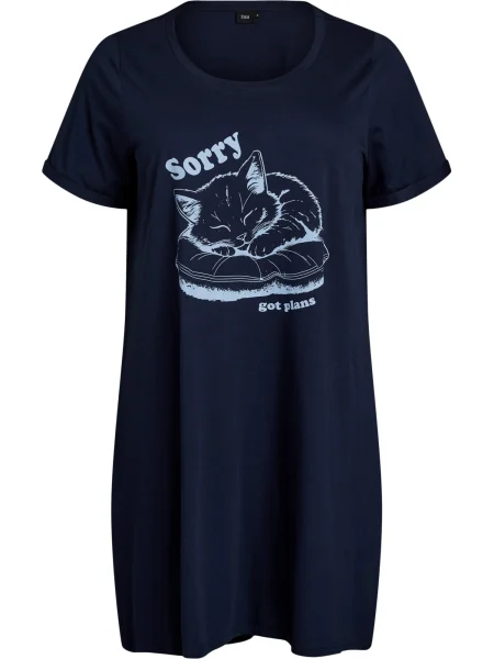 Zizzi Spalna srajca Mally nočno / nebeško modra