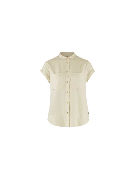 Fjällräven Övik Hemp Shirt SS W Kobiety Koszula Fjällräven Jasnobrązowy Size: XS