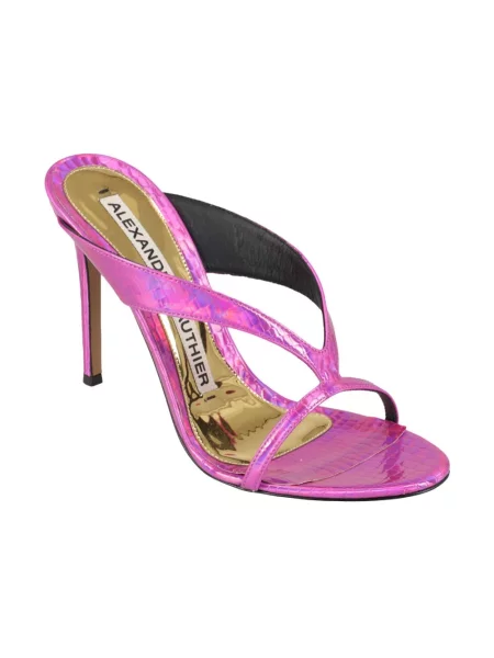 Klapki mules Alexandre Vauthier fioletowe