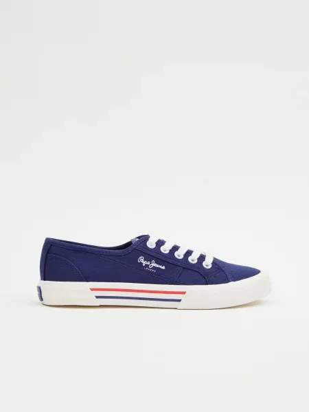 Pepe Jeans Tenis superge Brady W Basic Mornarsko modra