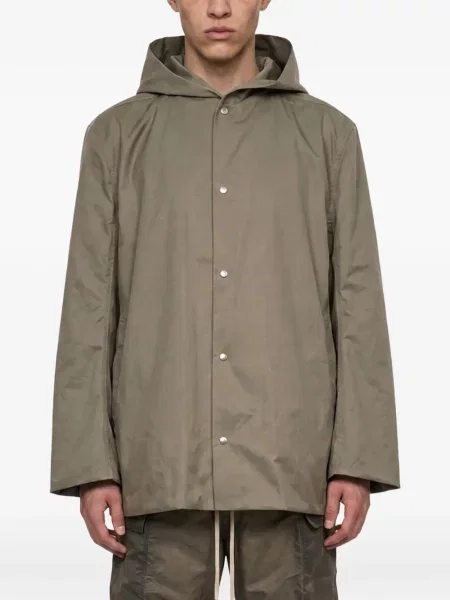 Palton Rick Owens cu glugă gri
