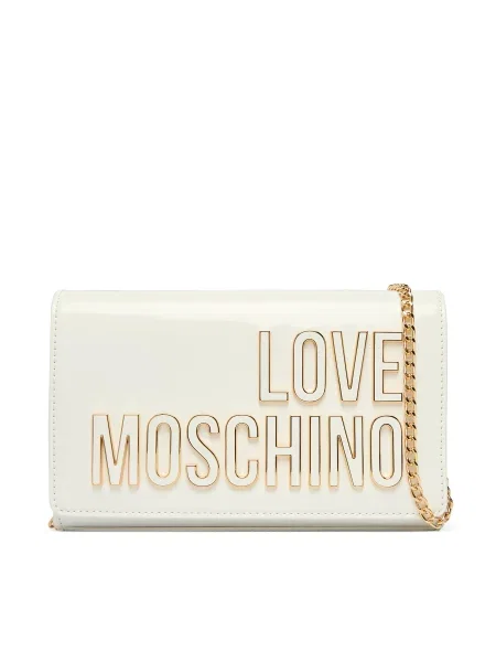 Ročna torba LOVE MOSCHINO bela