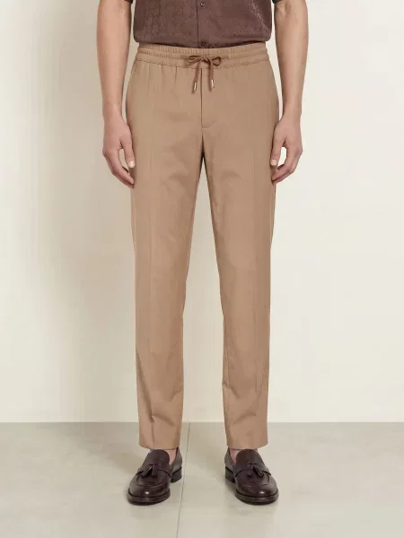Sandro Spodnie W Stylu Dresowym O Kroju Slim Fit braun
