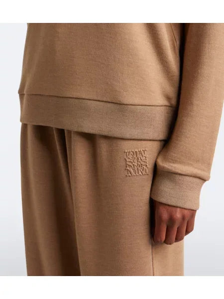 Tricou polo Max Mara de lână maro