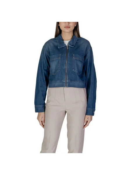 Geacă de blugi Replay albastru