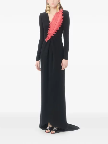 Rochie Valentino Garavani cu broderie negru